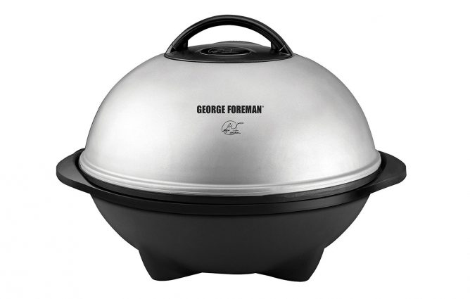 George Foreman Indoor Outdoor Electric Grill Review Converts to tabletop grill