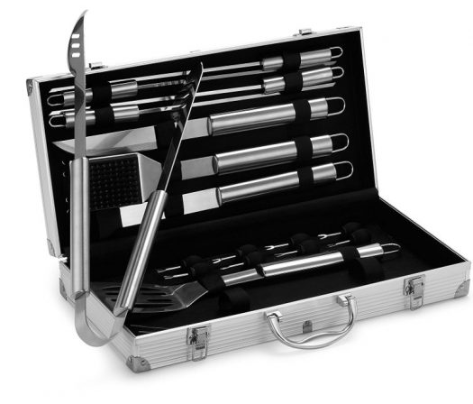 VonHaus 18-Piece Stainless Steel BBQ Tool Set